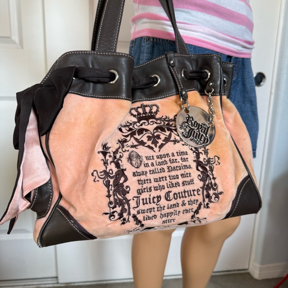 Vintage once upon a time Juicy Couture Pink Brown Daydreamer READ DESCRIPTION - Picture 3 of 16